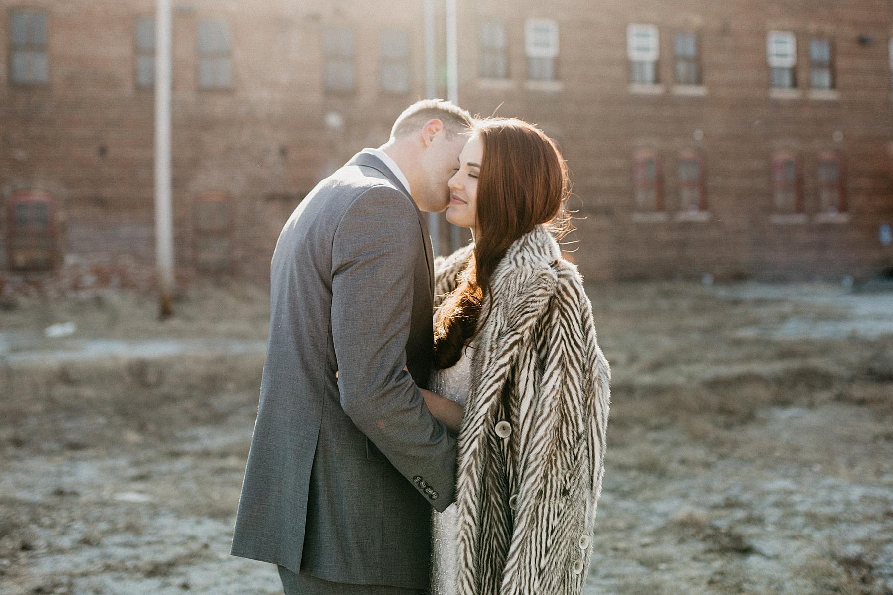 wedding portraits in the winter